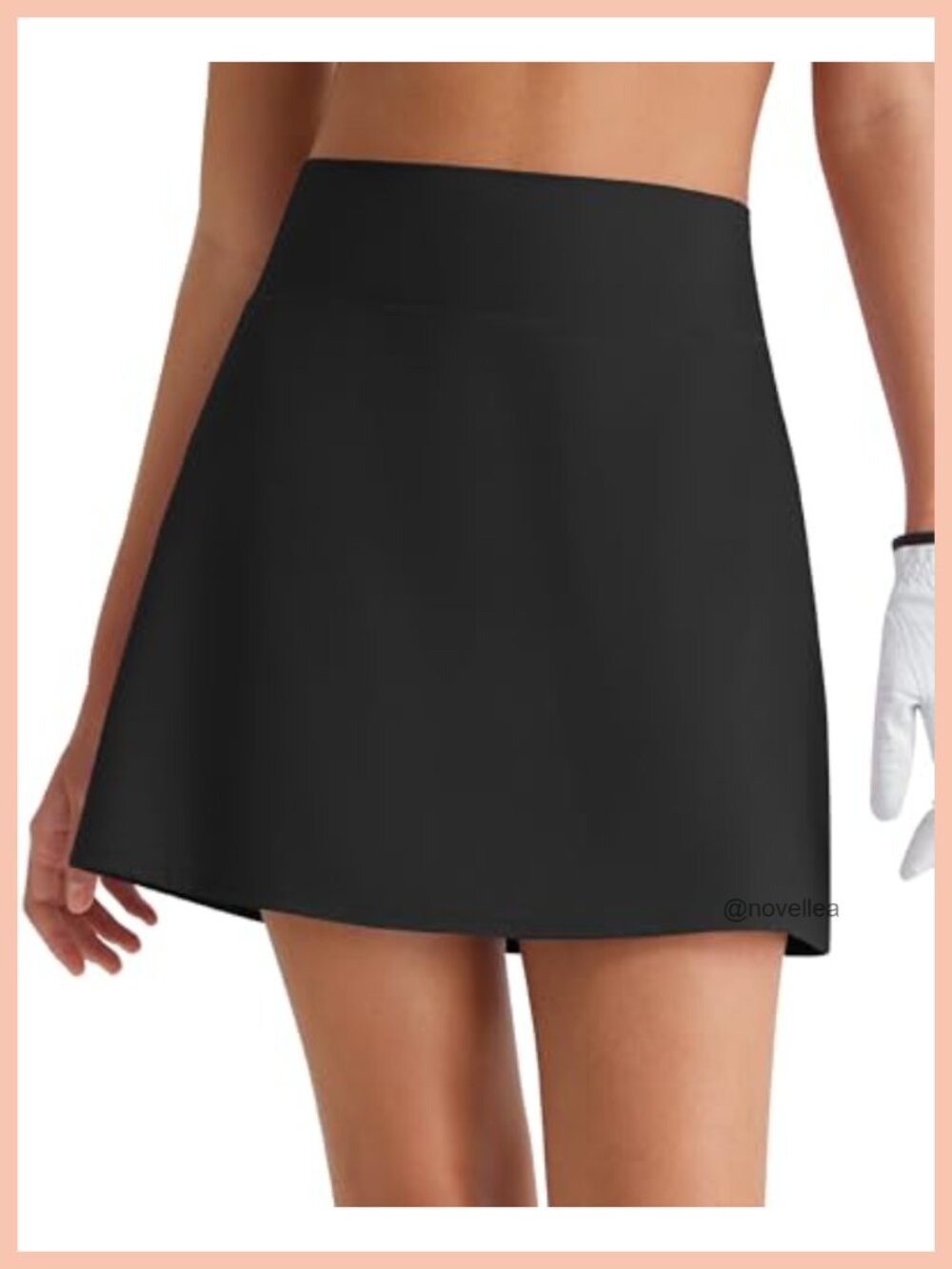 G4Free BareFeel High Waisted A-Line Golf Skort with Inner Shorts & Pockets